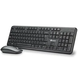 NGS Serenity Kit Teclado y Ratón Inalámbricos Negro QWERTY Español